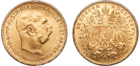 Austria Archduchy of Austria Empire 1915 20 Corona - Francis Joseph I Restrike Gold (.900) 6.78g UNC KM 2818 Schön 23