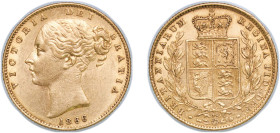 Great Britain United Kingdom 1866 1 Sovereign - Victoria (Die number 24) Gold (.9167) (4047228) 7.99g AU KM 736.2