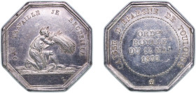 France Dated 1830 Medal - Caisse d'epargne de Toulouse Silver 12.11g XF
