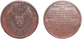 France Kingdom 1747 Medal - Louis XV (Étienne-Michel Bouret, Languedoc) Bronze 139.25g XF