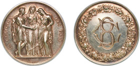 France ND Wedding Medal - la religion les unis Silver 21.9g AU