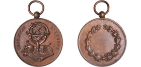 France Third Republic ND Medal - Certificat D' Etudes Bronze 15.45g AU