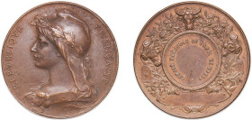 France Third Republic ND Medal - Comice agricole de L'Arrt de Cosen Bronze 33.55g AU