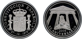 Spain Kingdom 2008 Medal - 30 Aniversario Silver (.999) 24.74g PF