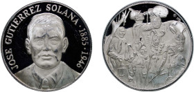 Spain Kingdom ND Medal - José Gutiérrez Solana Silver (.999) 24.92g PF