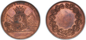 Sweden Kingdom 19th Century Medal - Östergötlands Läns K. Hushållnings sällskap Bronze 38.3g XF