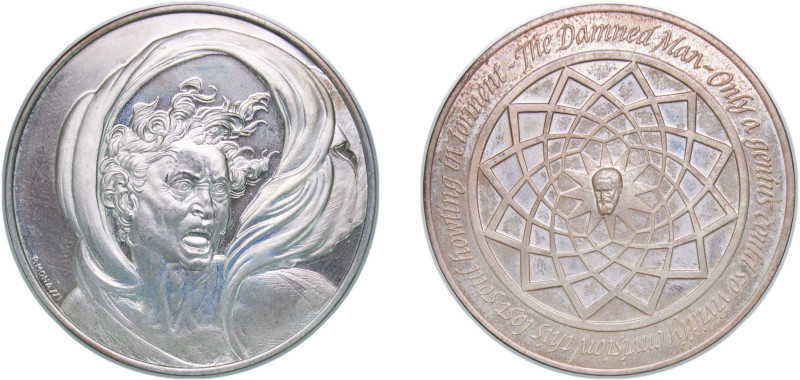 United States Federal republic 1970 - 1976 Medallion - The Genius of Michelangel...