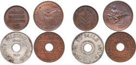 Israel British Palestine 1911-1952 Coinage (4 Lots) XF