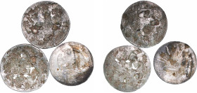 Mexico Federal Republic 1824 - 1897 8 Reales (3 Lots) Silver (.903) VF KM 377