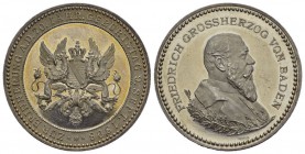 Deutschland, Baden. Friedrich I. AR Medaille 1896 (40 mm, 18.15 g), von R. und M. Mayer, auf den 70. 
Geburtstag. Zeitz 473, Layh 23, Slg. Zeitz 462. ...