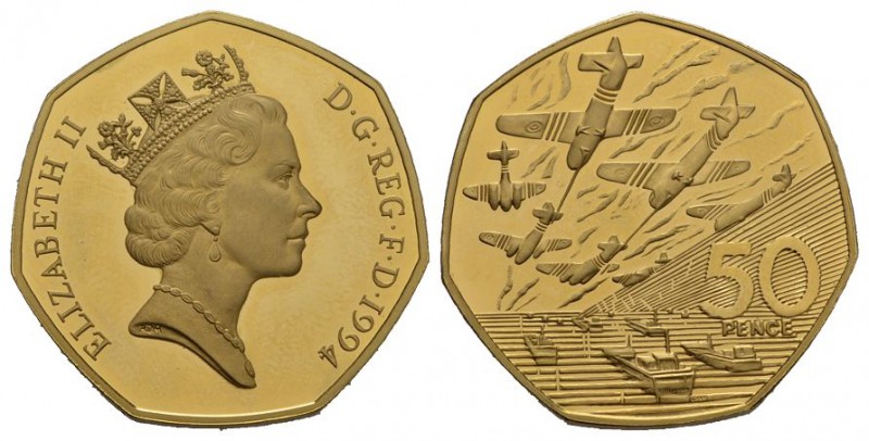 England Elizabeth II. 1952-. 50 Pence 1994. 26,22 g. S. 4353. sehr selten Fr. 43...