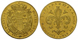 Italien / Toscana Leopoldo II. di Lorena, 1824-1859. 80 Fiorini (200 Paoli) 1828, Florenz. 32,62 g Feingold. Fb. 343, Pagani 92, Schl. 333, sehr selte...