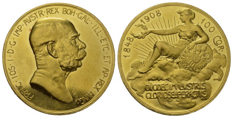Österreich Ferdinand I., 1835-1848. 100 Kronen 1908. Fr. 514 33.95 g. Gold. bis ...