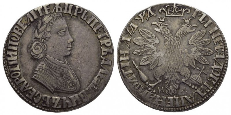 Russland / Russia Peter I., 1682 / 1689 - 1725. Poltina 1704 MD. Kadaschewski Mü...