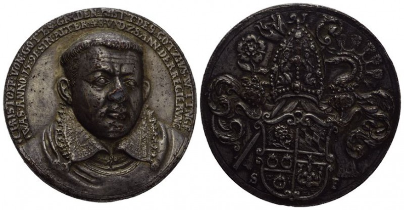 Schweiz / Switzerland Wettingen Aptei Christoph Silbereisen, 1563-1594, Zinnguss...