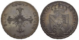 Schweiz / Switzerland / Suisse / Swizzera Neuenburg - Neuchâtel Friedrich Wilhelm I. 1713-1740. 21 Batzen 1796. Gekröntes, spitzes Wappen. Rv. Blumenk...