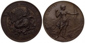 Schweiz, Genf. Genf. AE Medaille 1896 (47 mm, 46.87 g), Grand Tir de L?Exposition Nationale Genève.
Richter 691c.