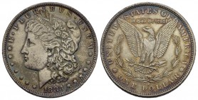 Vereinigte Staaten 1 Morgan Dollar 1883 Mzz: O Silber 26.8g selten vorzüglich bis unzirkuliert