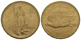 Vereinigte Staaten 20 Dollars 1908 D, Denver. No motto. Fr. 184. 33.47 g.
GOLD. Extremely fine