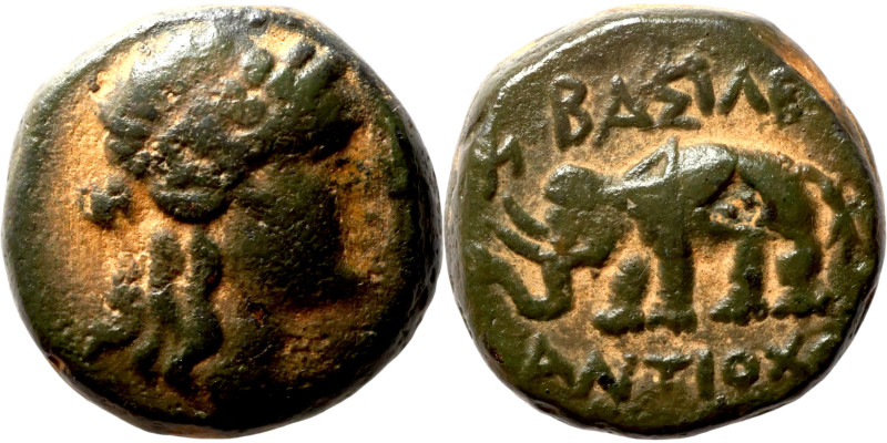 Greek coin 1-4 century bronze

13mm 3,50g

Artificial sand patina