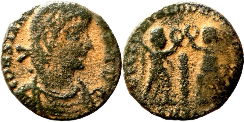 Constantinus II. (351-354 AD). Follis

14mm 1,49g

Artificial sand patina