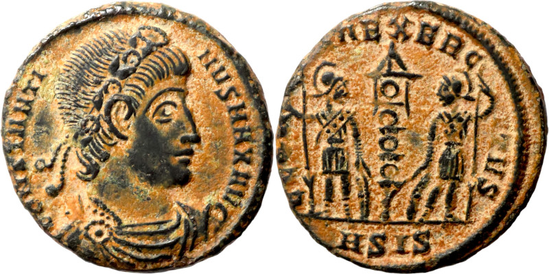 Constantinus I. (306-337 AD). Æ Follis. Obv: CONSTANTINVS MAX AVG. laureate bust...