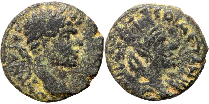 MESOPOTAMIA, Edessa. Caracalla, 198-217. Ae IMP CAES M AVR ANTONINVS P F AVG Lau...