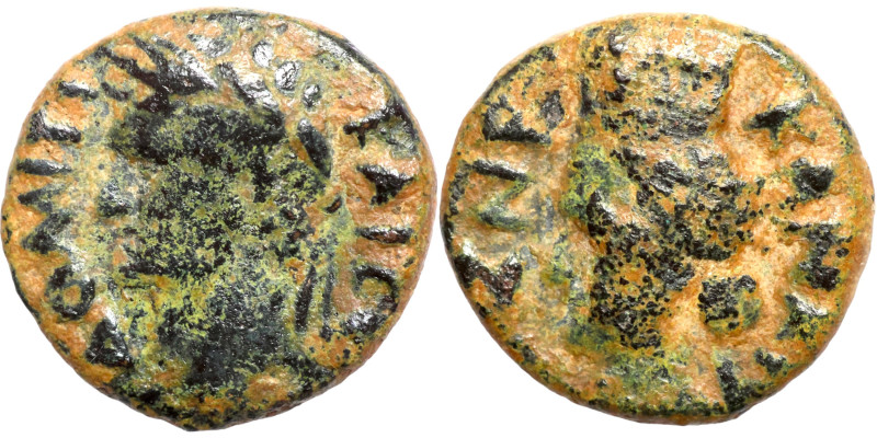 Canata. Domitian, 81-96. [ΔOMITI KAICAP] Laureate head of Domitian to left. Rev....