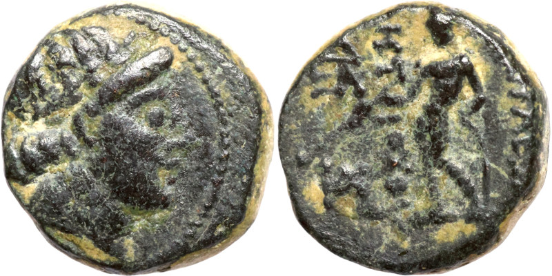 Greek coin 1-4 century bronze

12mm 2,17g