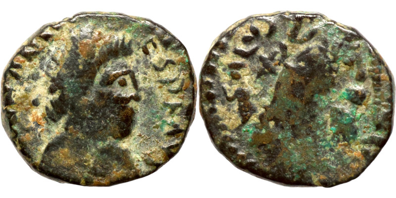 Johannes, Usurper, 423-425. Rome. D N IOHANNES P F AVG Diademed, draped and cuir...