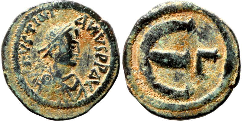 Byzantine coin bronze

18mm 3,17g