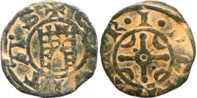 Medieval coin

16mm 0,67g

Artificial sand patina