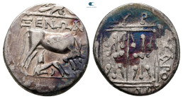Illyria. Dyrrhachion. XAPOΠINOY (Charopinos) and ΞΕΝΩΝ (Xenon), magistrates circa 229-100 BC. Drachm AR
