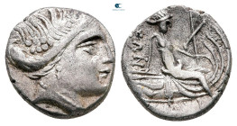 Euboea. Histiaia circa 300-100 BC. Tetrobol AR