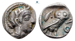 Attica. Athens circa 454-404 BC. Obol AR
