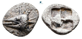 Mysia. Kyzikos circa 500 BC. Hemiobol AR