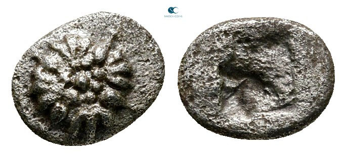 Ionia. Erythrai circa 500-480 BC. 
Hemiobol AR

7 mm, 0,32 g



Very Fine