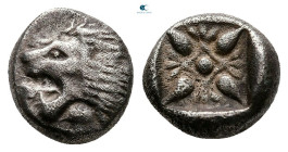 Ionia. Miletos circa 525-475 BC. Diobol AR