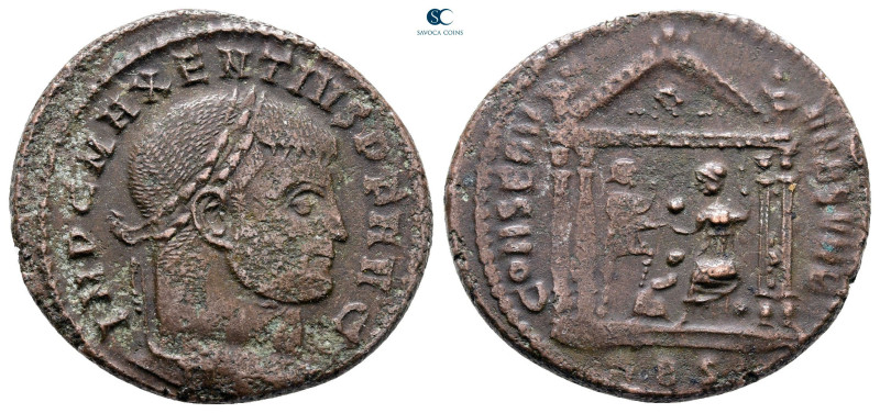 Maxentius AD 306-312. Rome
Follis Æ

25 mm, 6,41 g



Nearly Very Fine