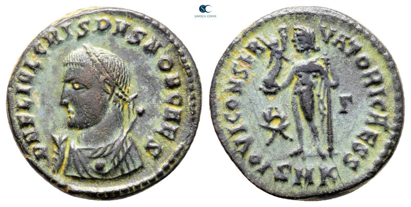 Crispus, as Caesar AD 316-326. Cyzicus
Follis Æ

17 mm, 2,75 g



Very Fi...