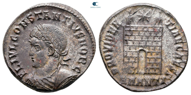 Constantius II, as Caesar AD 337-347. Antioch
Silvered Follis Æ

20 mm, 3,76 ...