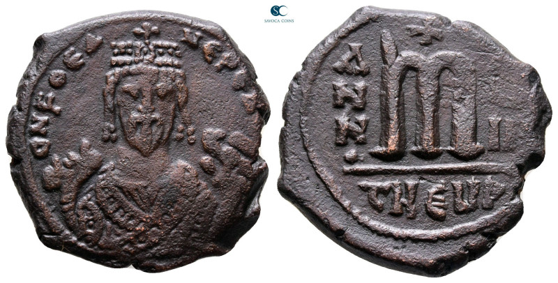 Phocas AD 602-610. Theoupolis (Antioch)
Follis or 40 Nummi Æ

27 mm, 10,24 g...