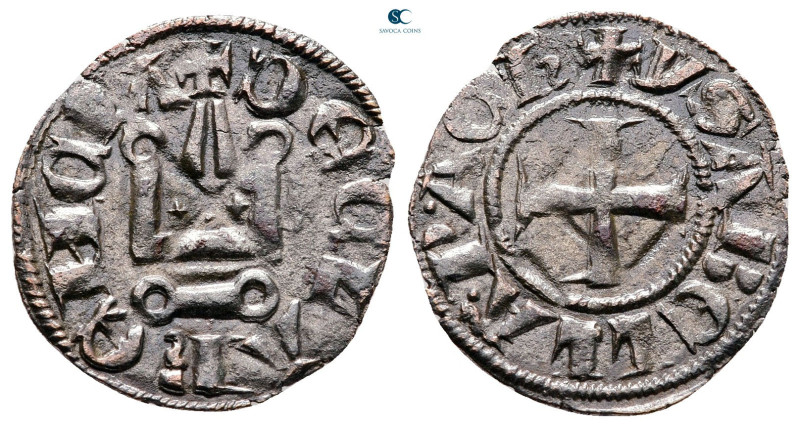 Principality of Achaea. Isabelle de Villehardouin AD 1297-1301. 
Denier Tournoi...