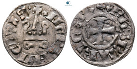Principality of Achaea. Philippe de Savoy AD 1301-1307. Denier Tournois BI