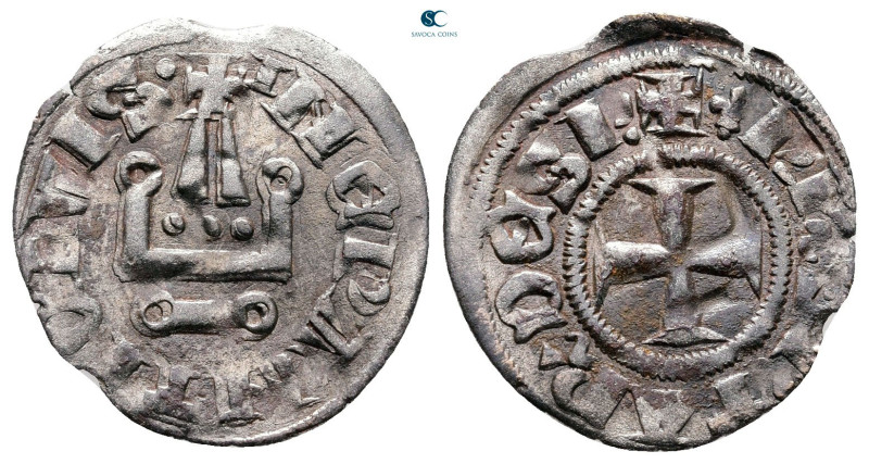 Principality of Achaea. Philippe de Savoy AD 1301-1307. 
Denier Tournois BI

...