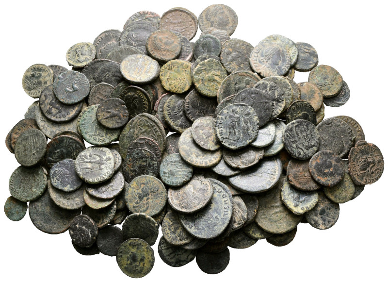 Lot of ca. 150 late roman bronze coins / SOLD AS SEEN, NO RETURN!

Very Fine