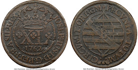 José I 40 Reis 1762-B VF Details (Environmental Damage) NGC, Bahia mint, KM189, LMB-194. First Crown variety. From the Legado Collection HID0980124201...