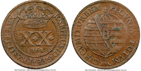 José I 20 Reis 1761-B AU58 Brown NGC, Bahia mint, KM166.2, LMB-192. From the Legado Collection HID09801242017 © 2024 Heritage Auctions | All Rights Re...