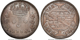 José I 300 Reis 1771-R VF35 NGC, Rio de Janeiro mint, KM196, LMB-291. A single-year issue that closely resembles the 1754-1764 type, though with minor...