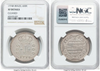 José I 600 Reis 1774-R XF Details (Cleaned) NGC, Rio de Janeiro mint, KM194, LMB-295. Mintage: 19,336. Muted argent surfaces, long ago cleaned. From t...
